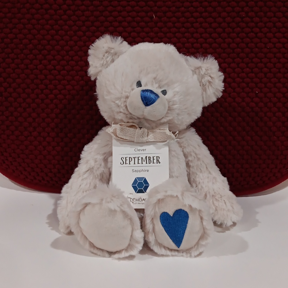 Demdaco Clever September Sapphire Bear